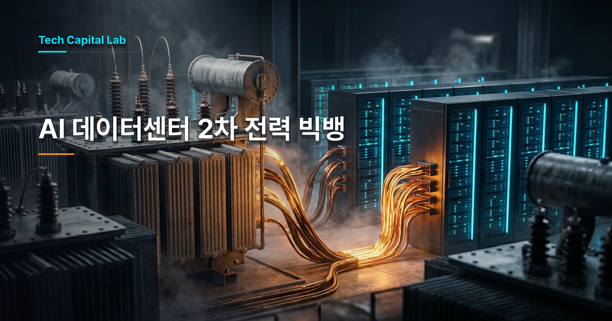 AI 데이터센터 2차 전력 전쟁: 초고압 송전에서 빅테크 배전망·특수변압기로 번진 수주 빅뱅