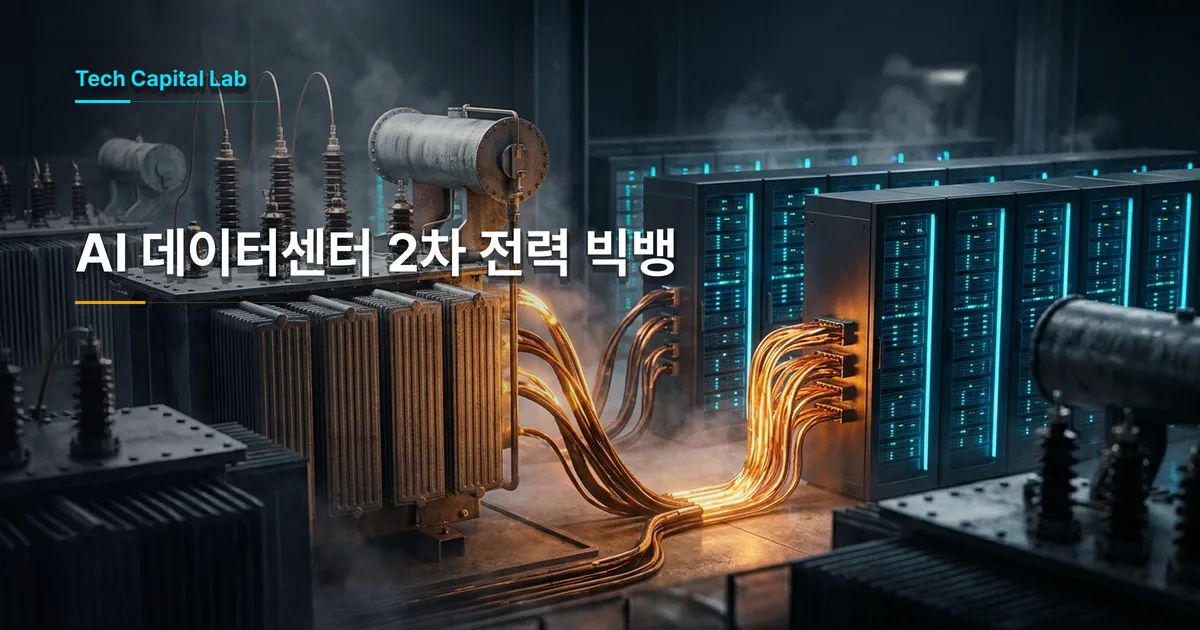 AI 데이터센터 2차 전력 전쟁: 초고압 송전에서 빅테크 배전망·특수변압기로 번진 수주 빅뱅