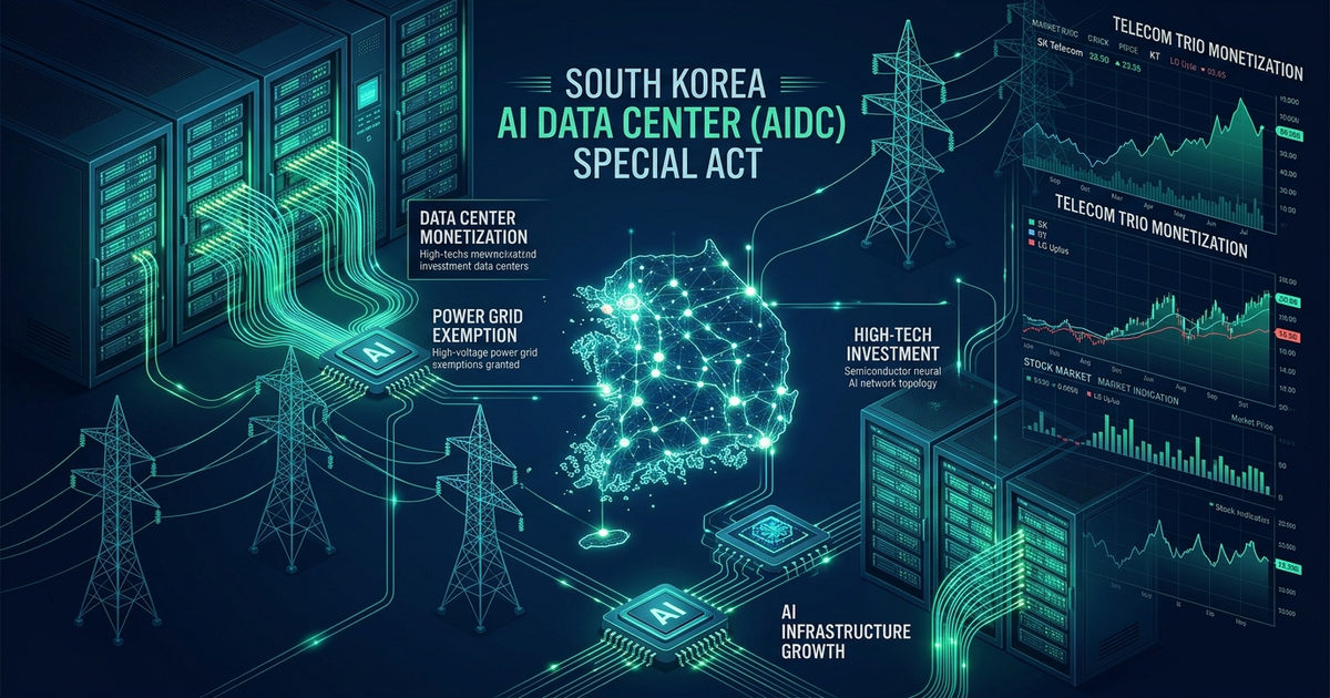 AIDC 특별법 통과되면 통신 3사 주가는 어떻게 될까? 유안타증권 비수도권 전력계통 면제와 SKT·KT·LGU+ 데이터센터 수혜 분석