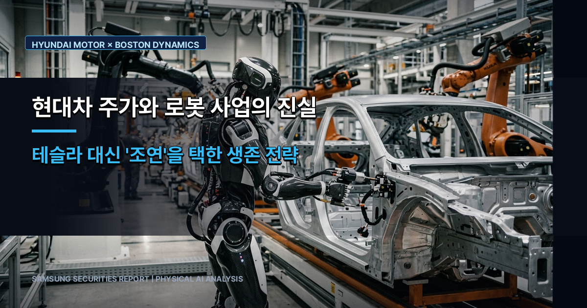 현대차 주가와 로봇 사업의 진실: 테슬라와 맞붙지 않고 조연을 선택한 현실적 생존 전략