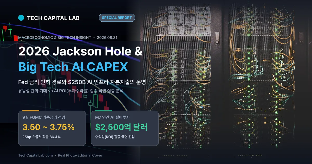 잭슨홀 미팅 끝났는데 내 주식은 왜 안 오를까? 9월 FOMC 금리 경로와 빅테크 AI CAPEX 2,500억 달러의 운명