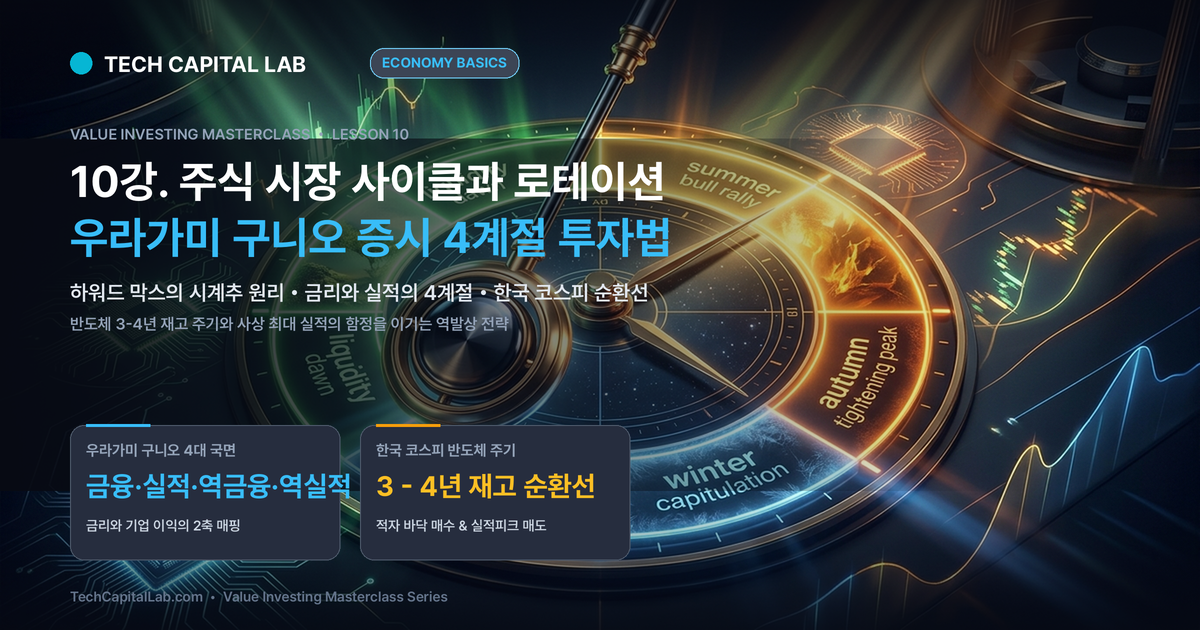 10강. 주식 시장 사이클과 섹터 로테이션, 언제 사고 언제 팔아야 할까? 우라가미 구니오 4계절 투자법