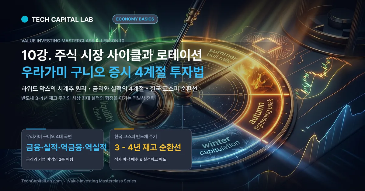 10강. 주식 시장 사이클과 섹터 로테이션, 언제 사고 언제 팔아야 할까? 우라가미 구니오 4계절 투자법