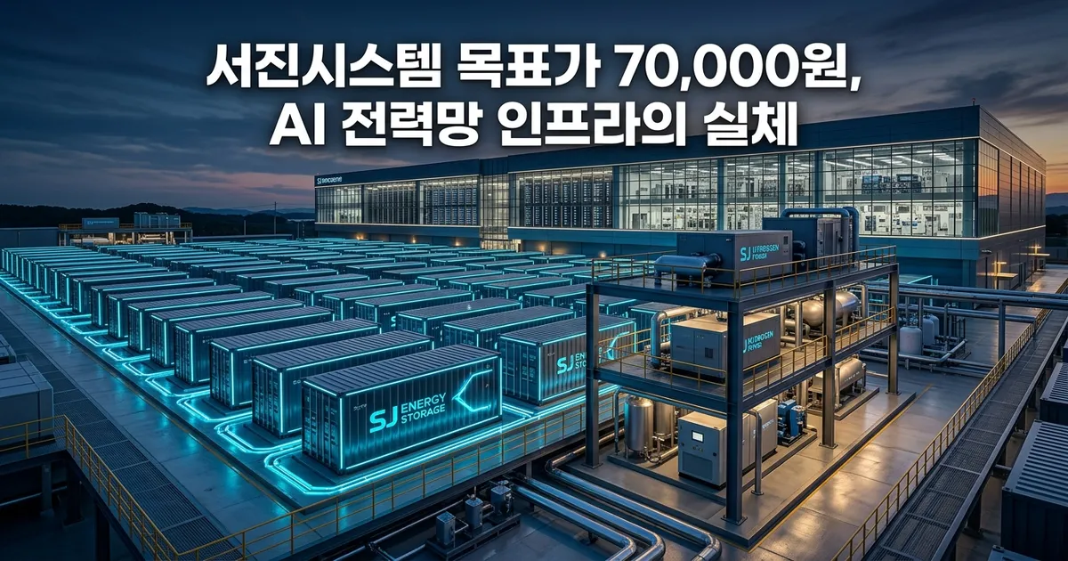 서진시스템 목표가 70000원, AI 전력망 ESS와 수소연료전지가 만든 턴어라운드