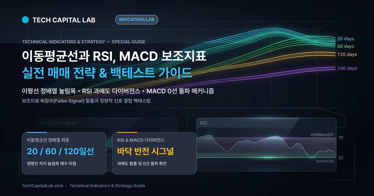 이동평균선과 RSI, MACD 보조지표 실전 매매 전략 및 차트 백테스팅 정밀 가이드